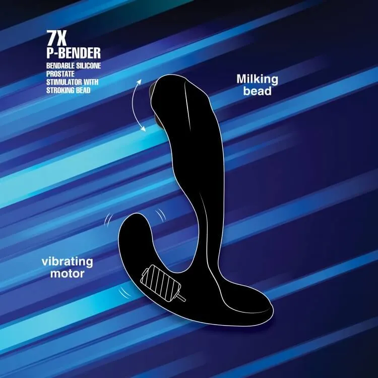 Alpha Pro 7X P-Bender Prostate Stimulator with Remote Control